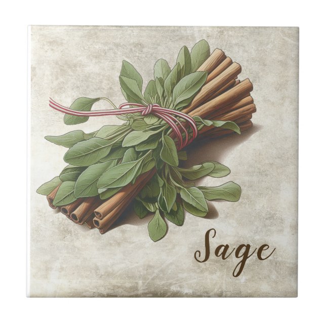 Sage Rústico & Cerâmica de Casa de Campo com Canel (Frente)