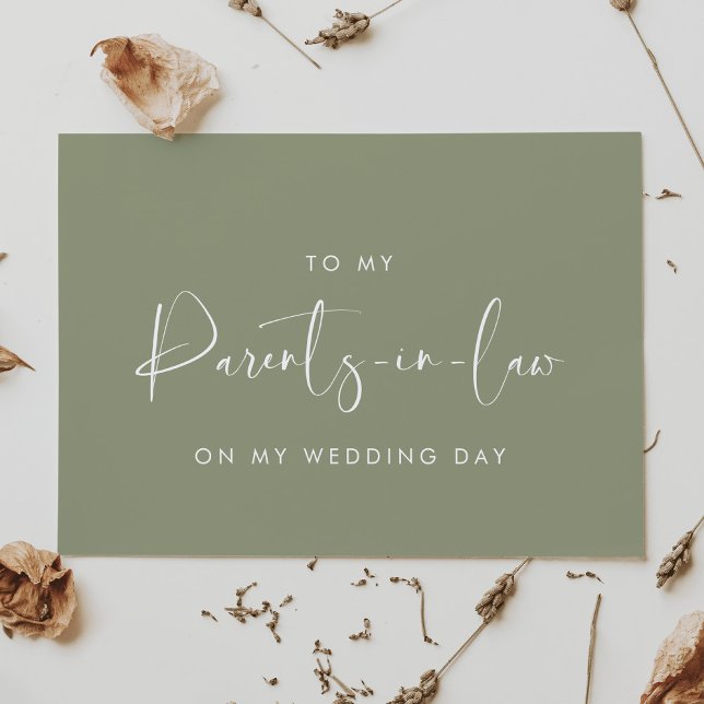 Sage to my pais law no meu cartão do dia de casame (Criador carregado)