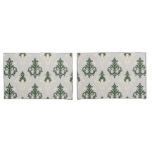 Sage Verde e Creme Damask