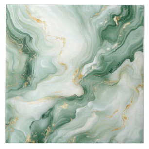 Sage Verde Mármore Abstrato