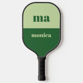 Sage verde monograma inicial em letra cursiva