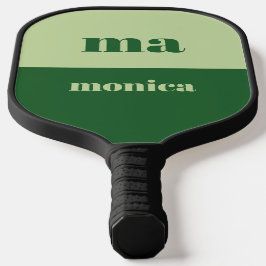 Sage verde monograma inicial em letra cursiva