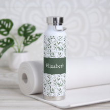 Sage Verde Nome Monograma Francês País Olive