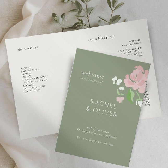 Sage Verde | Programa Dobrado de Casamento Floral  (Criador carregado)