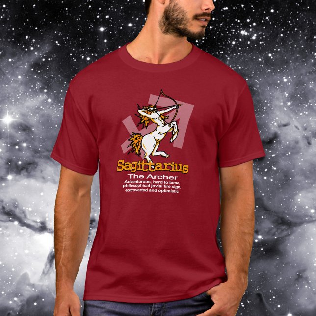 Sagitário Camiseta de astrologia arcaica Archer zo (Criador carregado)
