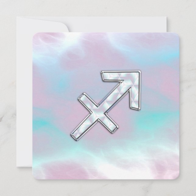 Sagitário - Sinal Zodíaco sobre a Mãe do Estilo Pé (Frente)