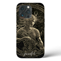 Sagitário zodíaco preto dourado Case-Mate iPhone