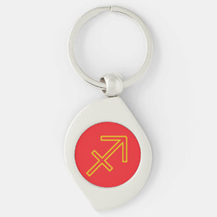 Sagittarius Chaveiro de metal bodiaco