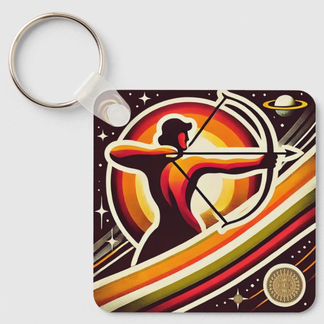 Sagittarius Chaveiro Vintage Design (Frente)