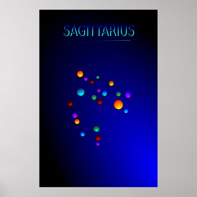 Sagittarius Constellation Poster (Frente)