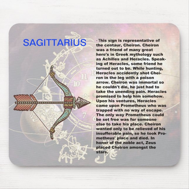Sagittarius de origem mousepad (Frente)