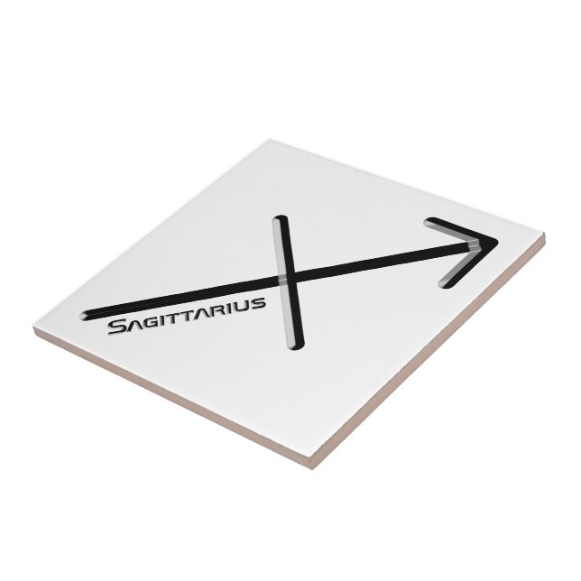 SAGITTARIUS, Design abstrato do Sinal Zodíaco, (Lateral)