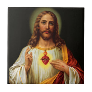 Sagrado Coração de Jesus Azulejo Cerâmico