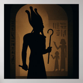 Sagrado Osiris Divino Poster de Deus Egípcio