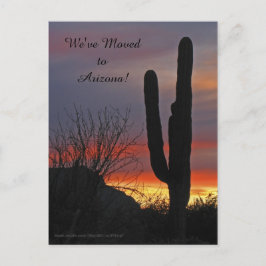 Saguaro ao Pôr do Sol, Anúncio de Novo Endereço