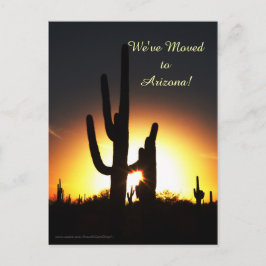 Saguaro com Estrela Sol, Anúncio de Novo Endereço