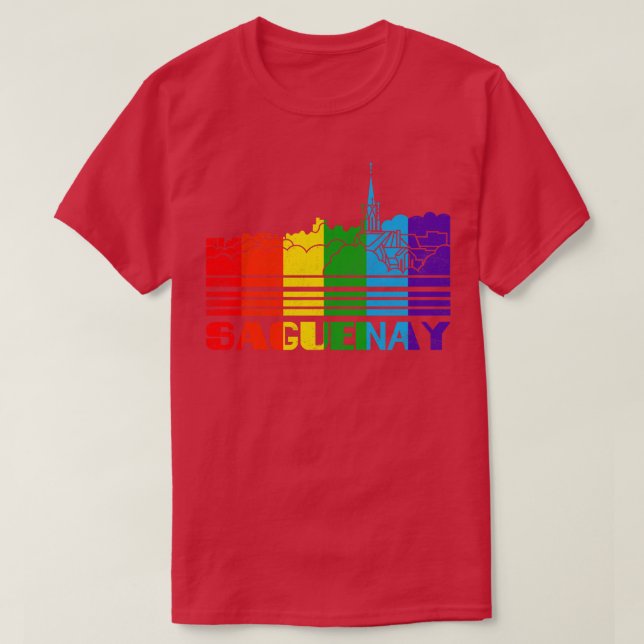 Saguenay Pride Camisa LGBT Gift LGBT Saguenay (Frente do Design)
