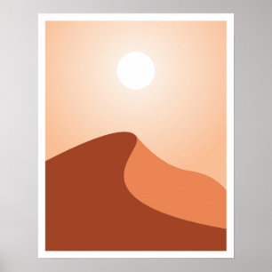 Sahara Desert Minimalista Art Poster