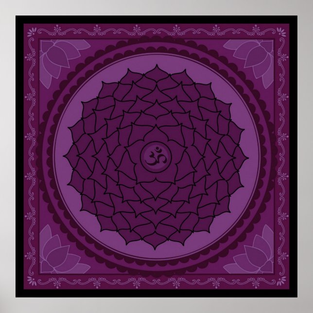 Sahasrara ou Poster de chakra da coroa (Frente)