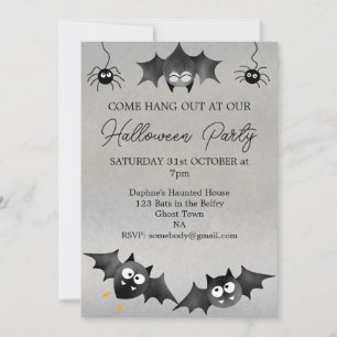 Sai com o convite do Bats Halloween Party