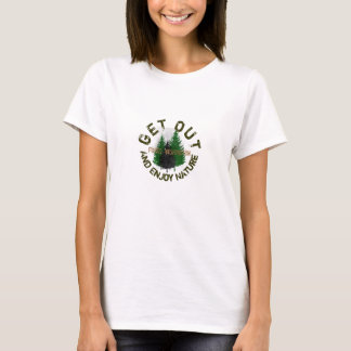 Saia e aprecie de forquilhas da natureza, camisa