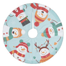 Alegre Tapete de Árvore de Natal de Flanela com Bo