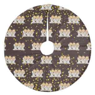 Saia Para Árvore De Natal De Lã Ângulos De Encadernação Bonitos Saia Da Árvore De 