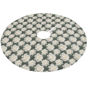 Saia Para Árvore De Natal De Lã Camisa-branca