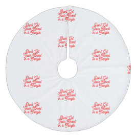 Saia Para Árvore De Natal De Lã Camisa Da Árvore De Ângulo Da Tinsel