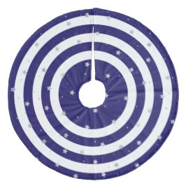 Saia Para Árvore De Natal De Lã Camisa de Árvore de Azul de Natal