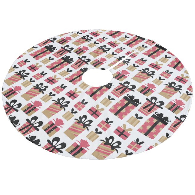 Saia Para Árvore De Natal De Lã Camisa de Fléola do Chic Present (Inclinado)