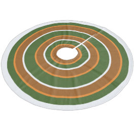 Saia Para Árvore De Natal De Lã Camisa de Natal Castanha, Laranja, Verde, 1970