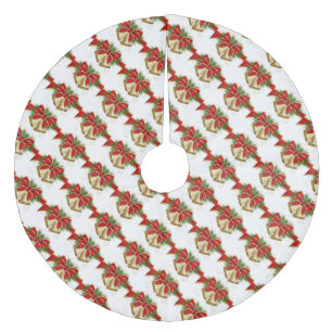 Saia Para Árvore De Natal De Lã Camisa de Natal/Sinos de Natal