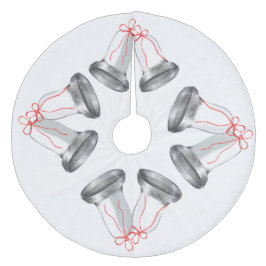 Saia Para Árvore De Natal De Lã Camiseta-prata