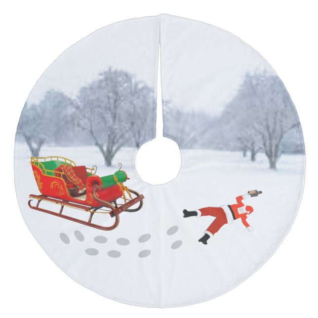 Saia Para Árvore De Natal De Lã Christmas is Canceled Tree Skirt (Frente)