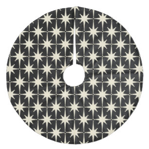 Saia Para Árvore De Natal De Lã Estrelas Modernas do Século Médio - Estrelas de Re