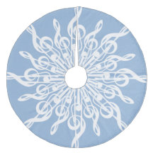 Flocos de neve de toucador ornamentais azul-invern