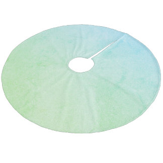 Saia Para Árvore De Natal De Lã Glitter de Ombre Pastel Verde