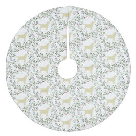 Saia Para Árvore De Natal De Lã Labrador Amarelo - Feriado de Natal - Laboratório