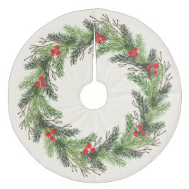 Saia Para Árvore De Natal De Lã Natal Holly