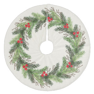 Saia Para Árvore De Natal De Lã Natal Holly
