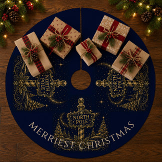Saia Para Árvore De Natal De Lã Natal nas Estrelas | Polo Norte