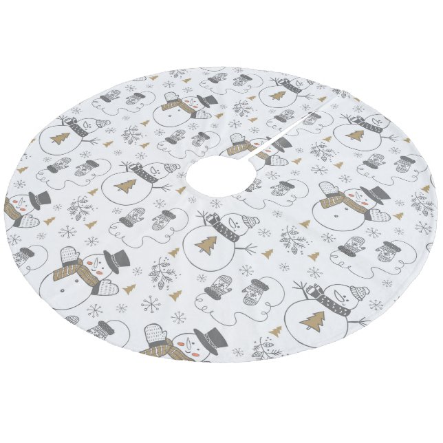 Saia Para Árvore De Natal De Lã Neves (Inclinado)