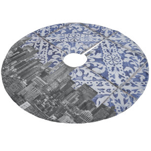 Saia Para Árvore De Natal De Lã Nova Iorque - Arranha-céus com Azulejos portuguese