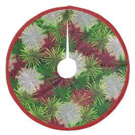 Saia Para Árvore De Natal De Lã Salas de Natal - Vermelho, Verde e Branco