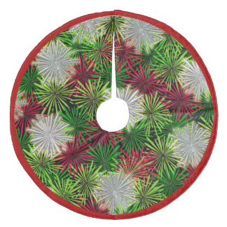Saia Para Árvore De Natal De Lã Salas de Natal - Vermelho, Verde e Branco