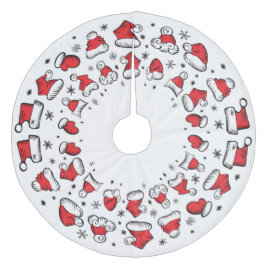 Saia Para Árvore De Natal De Lã Santa Hats