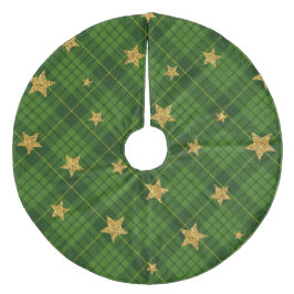 Saia Para Árvore De Natal De Lã Xadrez