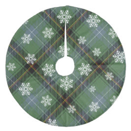 Saia Para Árvore De Natal De Lã Xadrez