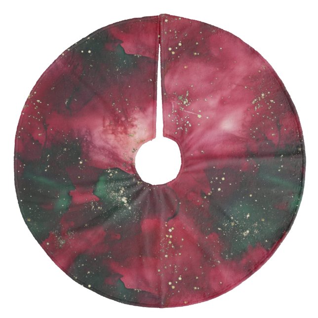 Saia Para Árvore De Natal De Lã Xadrez (Frente)